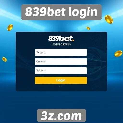 Interface do 839bet login é fácil de usar e intuitiva